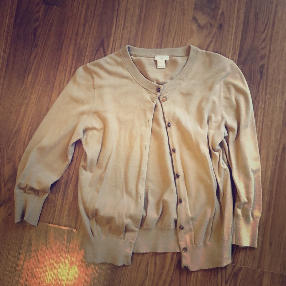 J. Crew cardigan tan, size small